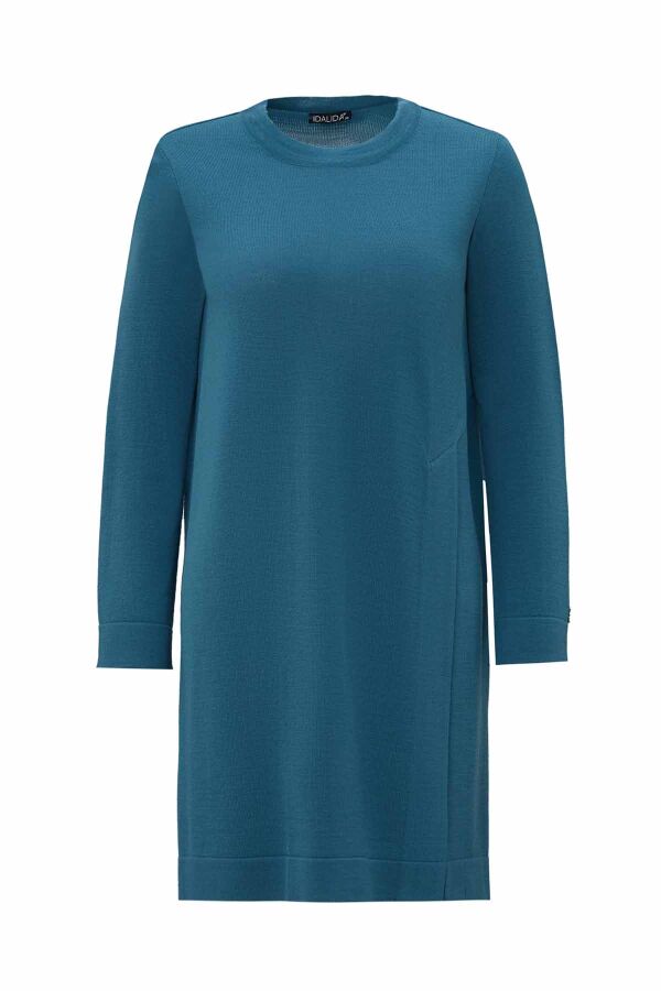 T26K-6008 Yırtmaç Detaylı Triko Tunik MONDO-SPRUCE - 1