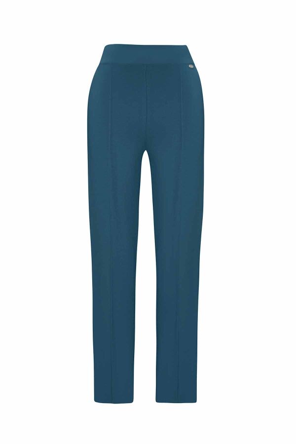 Skinny Leg Knitted Trousers - 1
