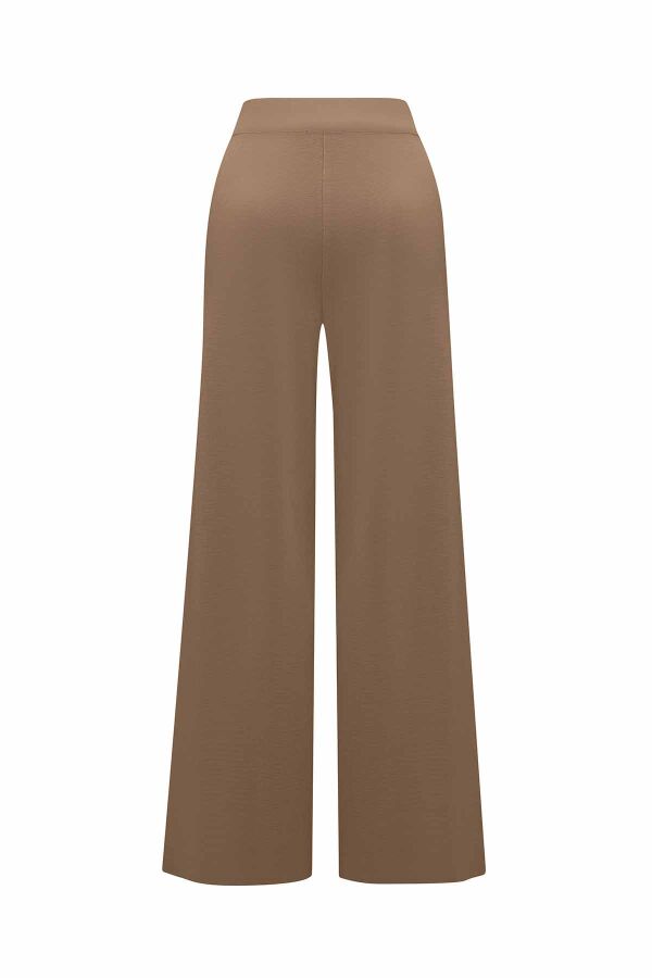 Wide Leg Knitted Trousers - 2