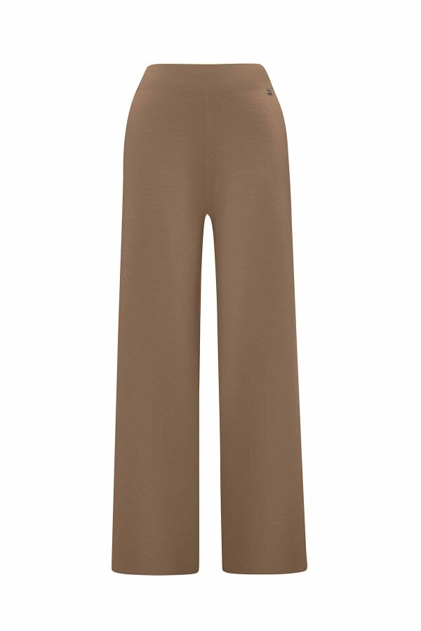Wide Leg Knitted Trousers - 1