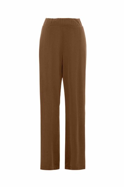 T26K-7003 Boru Paça Kumaş Pantolon GOLD - MISS DALIDA