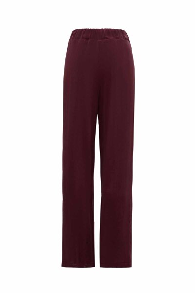 Straight Leg Fabric Trousers - 1
