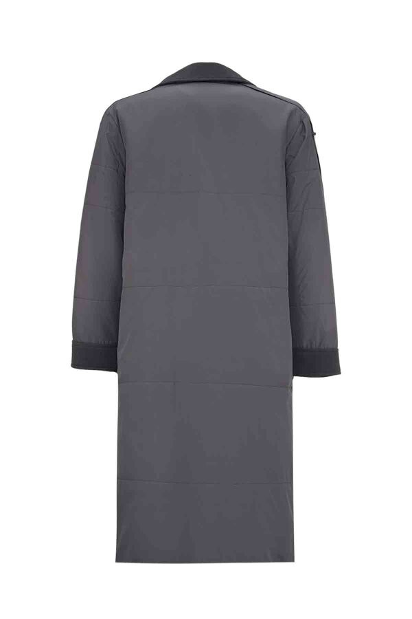 T26K-8012 Triko Detaylı Fermuarlı Mont ANTRASİT - 2