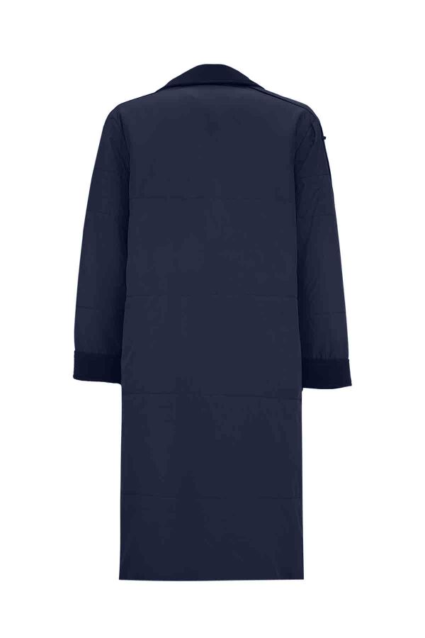 T26K-8012 Triko Detaylı Fermuarlı Mont NAVY - 2