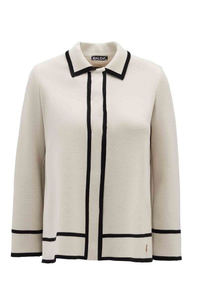 T26K-8202 Gömlek Yaka Triko Ceket ELSA-STONE 