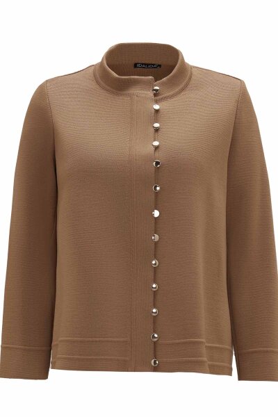 T26K-8207 Düğme Detaylı Triko Ceket DORY-CAMEL - 1