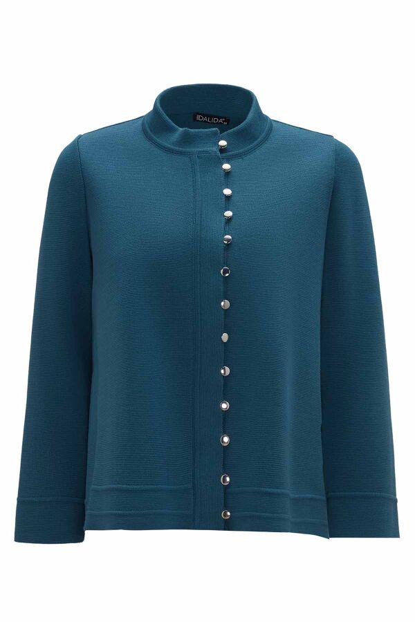 Button Detailed Knit Jacket - 1