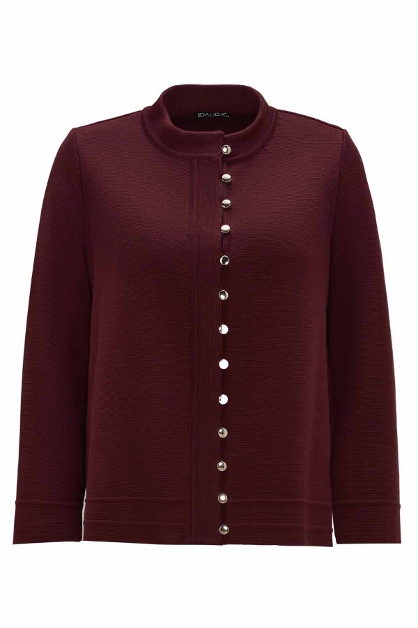 Button Detailed Knit Jacket - 1
