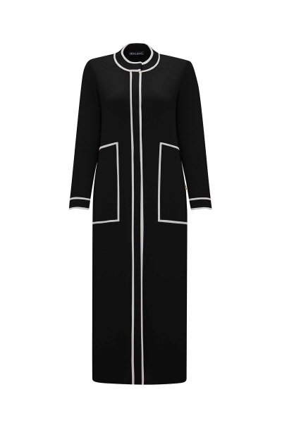 Round Neck Stripe Detailed Knitwear Cardigan - 1