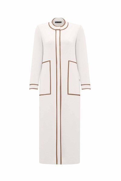 Round Neck Stripe Detailed Knitwear Cardigan 