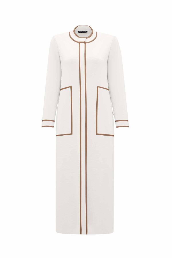 Round Neck Stripe Detailed Knitwear Cardigan - 1