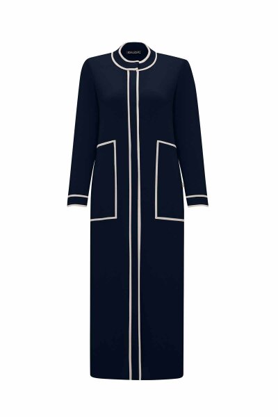 Round Neck Stripe Detailed Knitwear Cardigan 