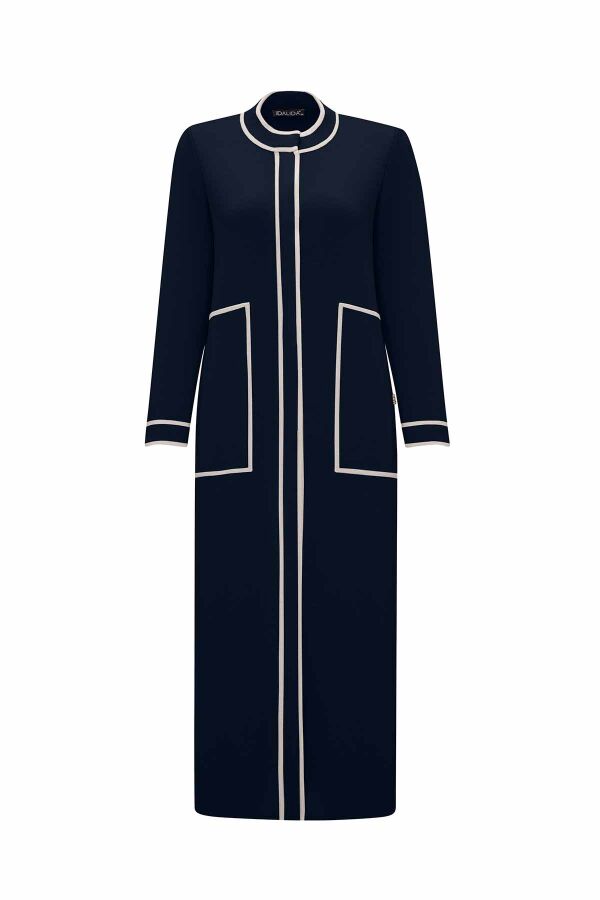 Round Neck Stripe Detailed Knitwear Cardigan - 1