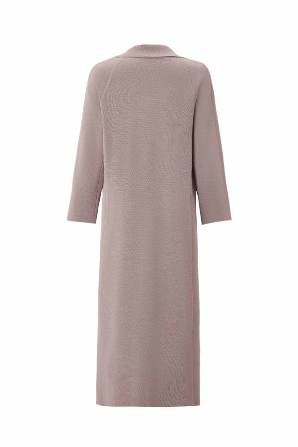 T26K-9002 Gömlek Yaka Cepli Triko Hırka CAPRI-MINK - 2