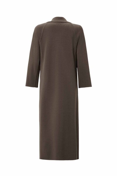 T26K-9002 Gömlek Yaka Cepli Triko Hırka DARDO-TAUPE - 2