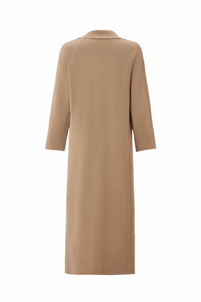 T26K-9002 Gömlek Yaka Cepli Triko Hırka DORY-CAMEL - 4