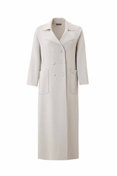 T26K-9002 Gömlek Yaka Cepli Triko Hırka ELSA-STONE 