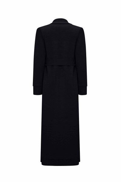 Selanik Knitted Detailed Plain Color Cardigan - 2