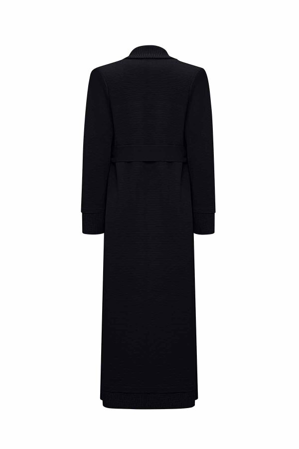 Selanik Knitted Detailed Plain Color Cardigan - 2