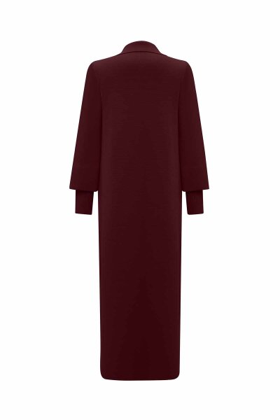 Button Detailed Solid Color Long Cardigan - 2