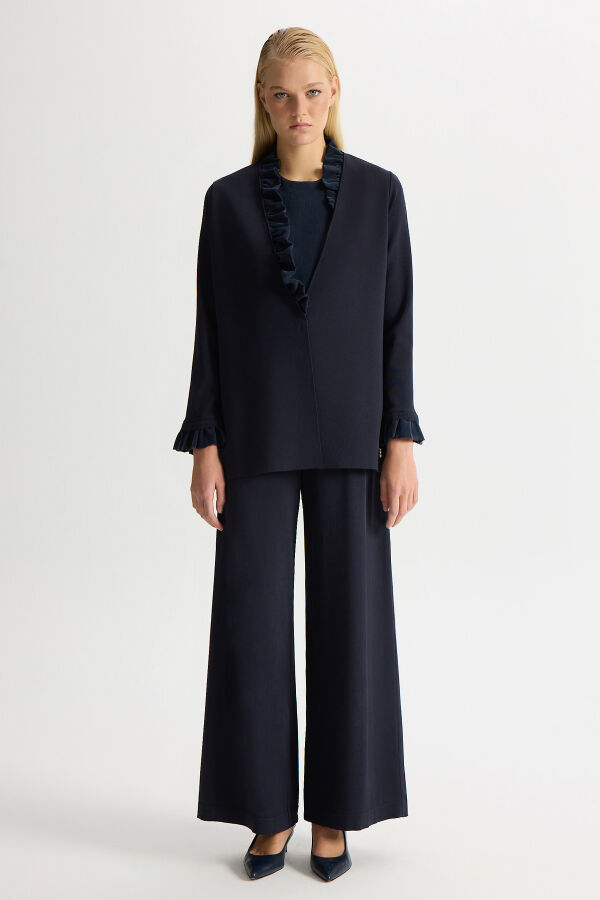 Kolsuz Cupro Tunik Takım Dark Navy - 2