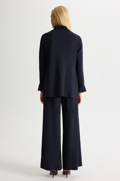 Kolsuz Cupro Tunik Takım Dark Navy - 3