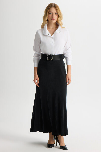 Bias Cut Cupro Skirt 