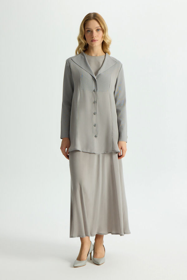 Bias Cut Cupro Skirt - 1