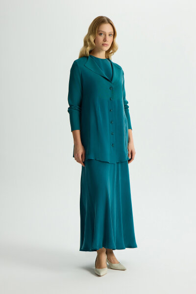 Bias Cut Cupro Skirt 