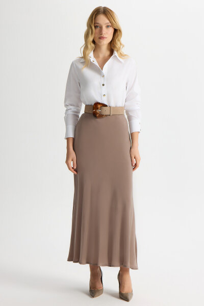 Verev Kesim Cupro Etek Stone 