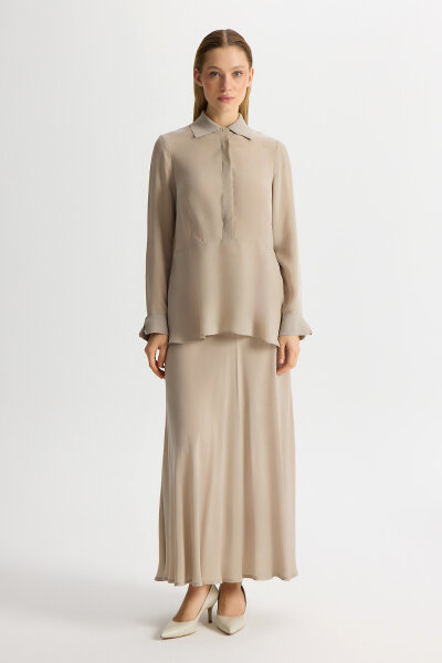 Bias Cut Cupro Skirt 