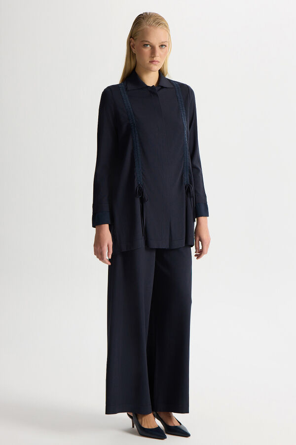 Gathered Detailed Knit Shirt - 2