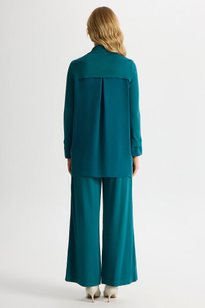 Gathered Detailed Knit Shirt - 3