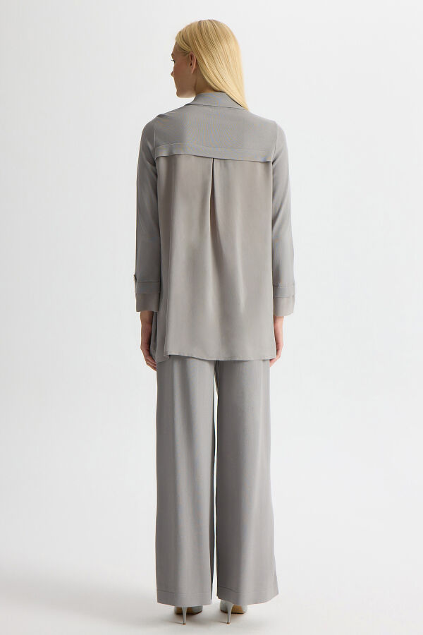 Gathered Detailed Knit Shirt - 4