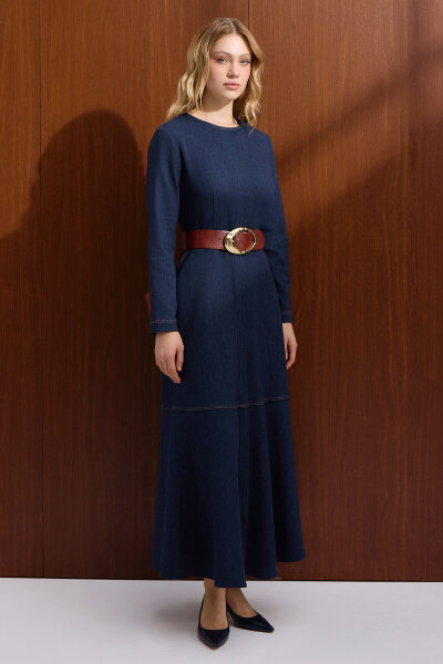 A Form Denim Dress - 2