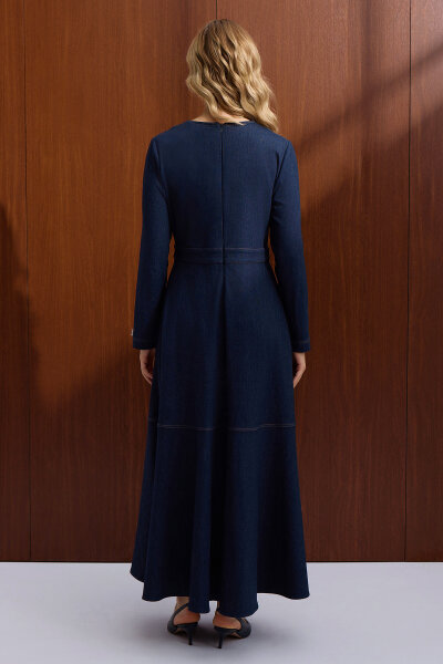 A Form Denim Dress - 3