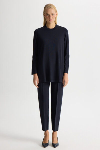 Basic Long Sleeve Knit Tunic 