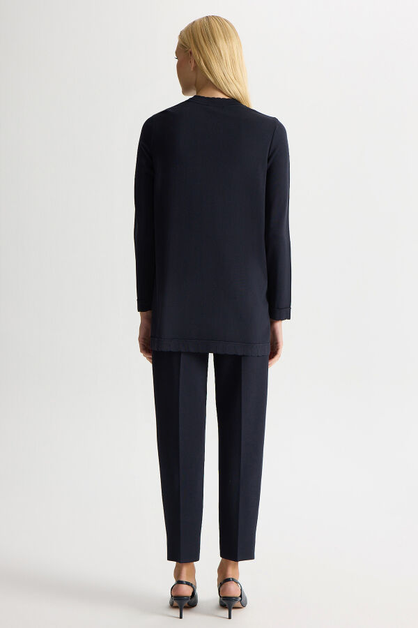 Basic Long Sleeve Knit Tunic - 3