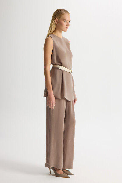 Sleeveless Cupro Tunic - 3