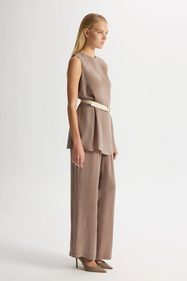 Sleeveless Cupro Tunic - 3