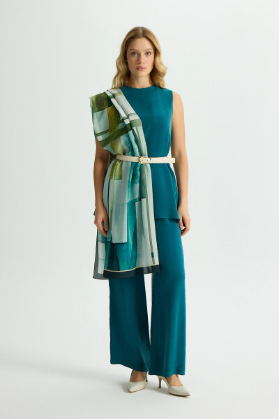 Sleeveless Cupro Tunic - MISS DALIDA (1)