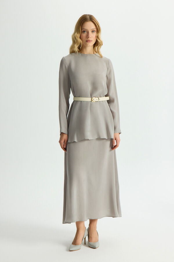 Long Sleeve Cupro Tunic - 2