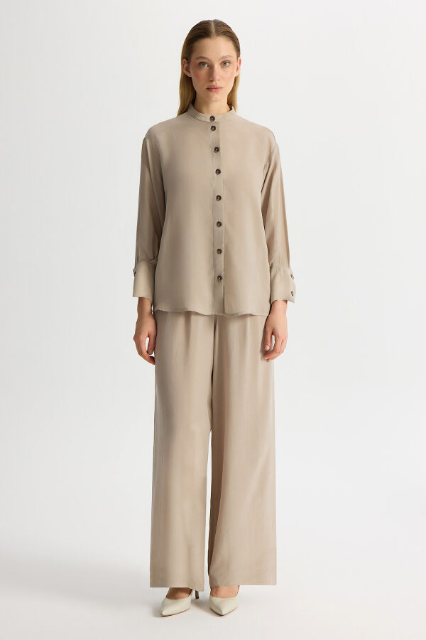 Hakim Yaka Cupro Tunik Stone - 3