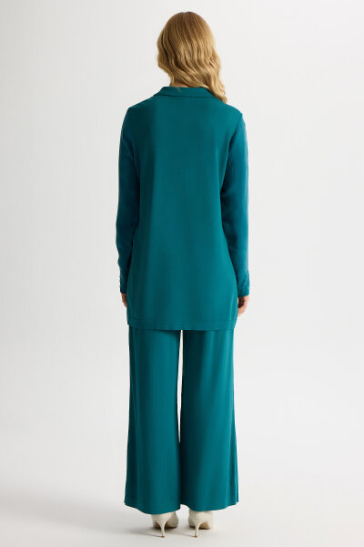 Knitted Collared Cupro Tunic - 3