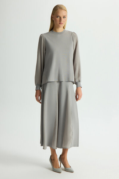 A-Line Cut Elastic Ankle Tunic - MISS DALIDA