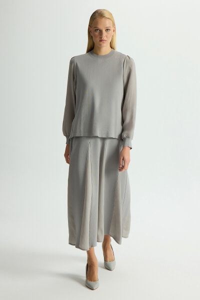 A-Line Cut Elastic Ankle Tunic - MISS DALIDA (1)