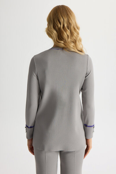 Knitted Tunic with Ankle Accessory - 3