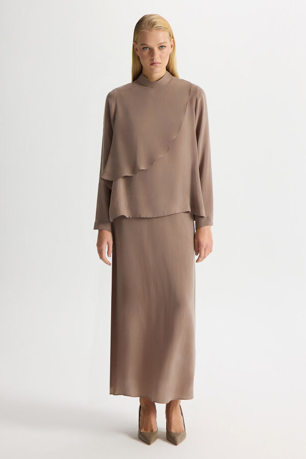 Cupro Tunic with Movable Front - 2