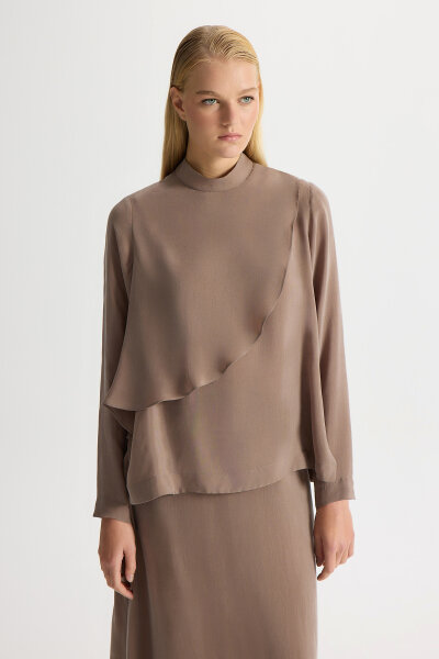 Cupro Tunic with Movable Front - 3