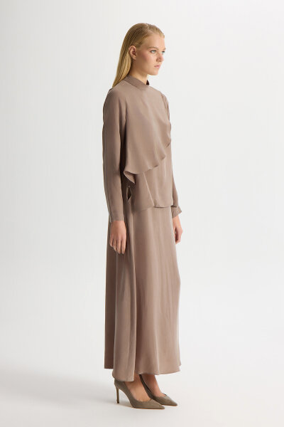 Cupro Tunic with Movable Front - 4